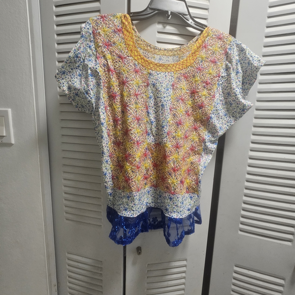 Floral Patchwork Women's Top